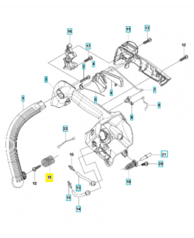 Ressort 587880601. Pièce détachée Husqvarna