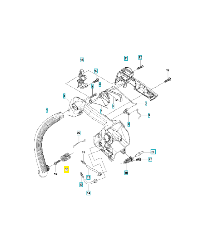 Ressort 587880601. Pièce détachée Husqvarna