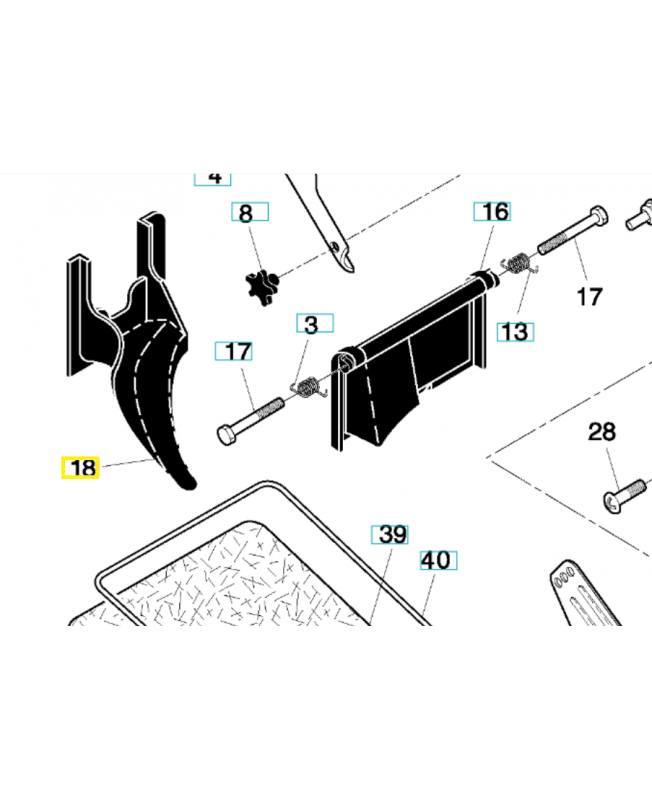 Bouchon 532198170. Pièce de rechange Husqvarna