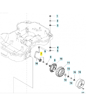 kit bouclier 581621501. Pièce détachée Husqvarna