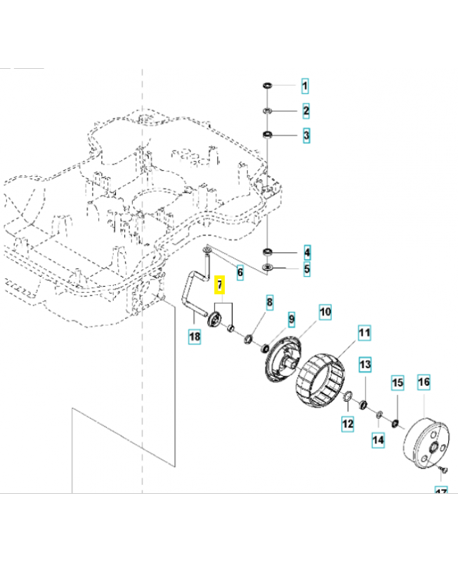 kit bouclier 581621501. Pièce détachée Husqvarna