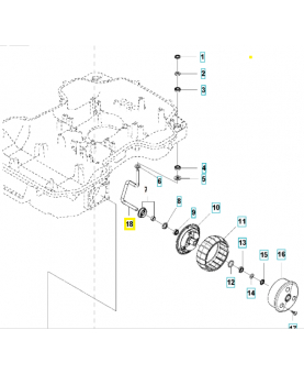 Axe 580336101. Pièce de rechange Husqvarna