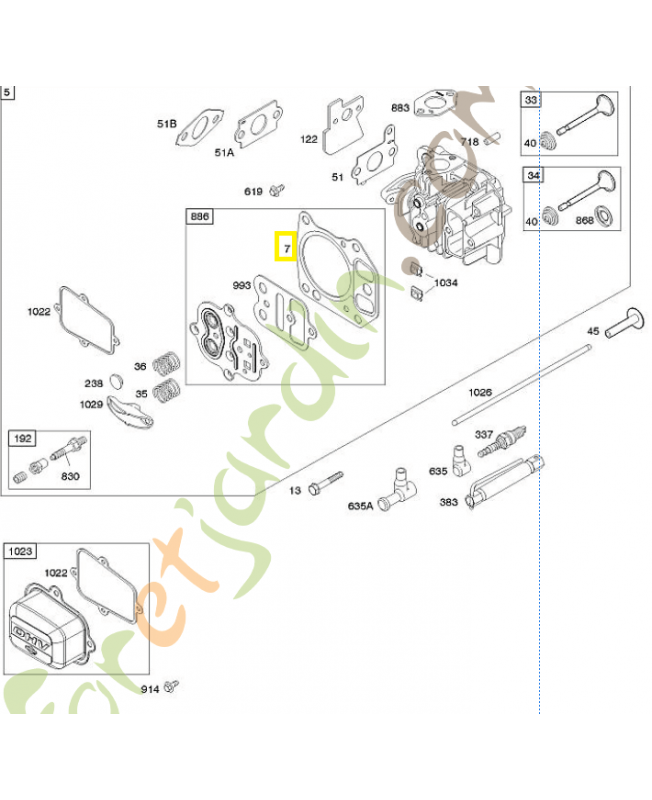 697230 Joint culasse Briggs & Stratton 0003-000-1536. 697230 Joint culasse Briggs & Stratton 0003-000-1536.