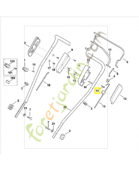 Vis plastique 50x35 9104-007-4295. Pièce de rechange Sithl / Vicking