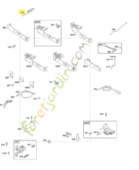 698726 Ressort régulateur 0003-000-1654. Pièce de rechange pour moteur thermique Briggs et Straton