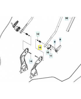 Ressort 504638101. Pièce de rechange Husqvarna