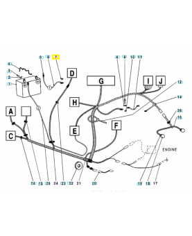 Écrou 732251871. Pièce de rechange Husqvarna