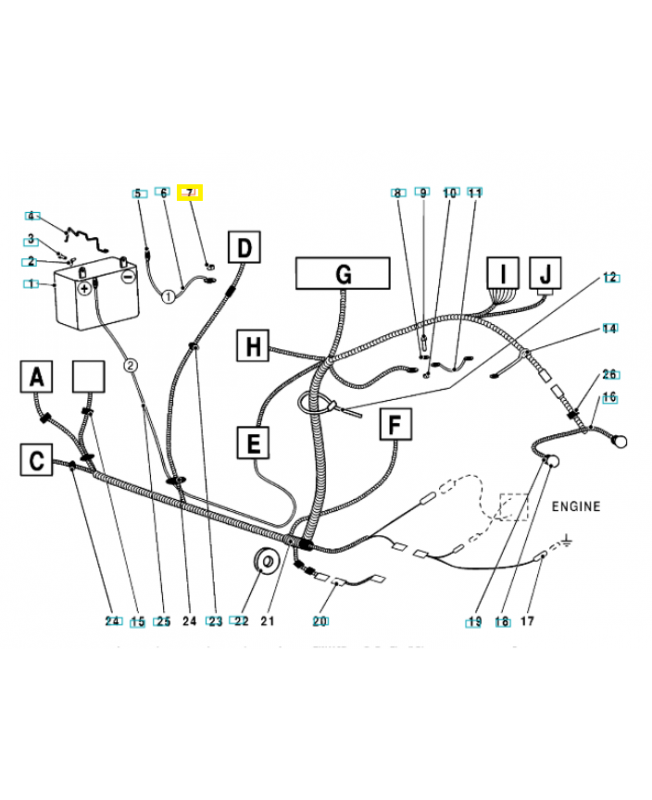 Écrou 732251871. Pièce de rechange Husqvarna