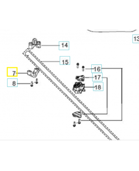 Clips 545056601. Pièce de rechange Husqvarna