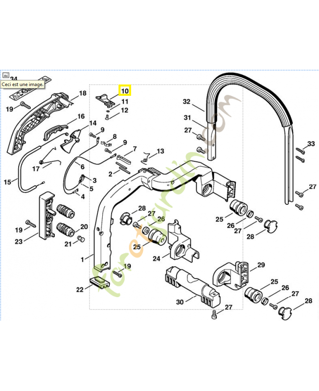 Curseur combine 4221-180-2000. Pièce de rechange Sithl / Vicking