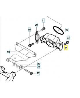 Support 537080601. Pièce de rechange Husqvarna
