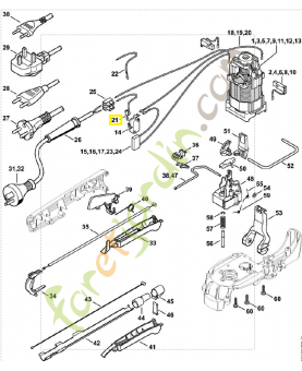 Cable 265 mm 4812-440-1903. Pièce de rechange Sithl / Vicking