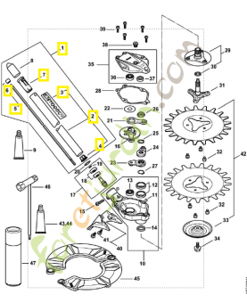 Tube complet 4180-710-7150. Pièce détachée Stihl / Vicking