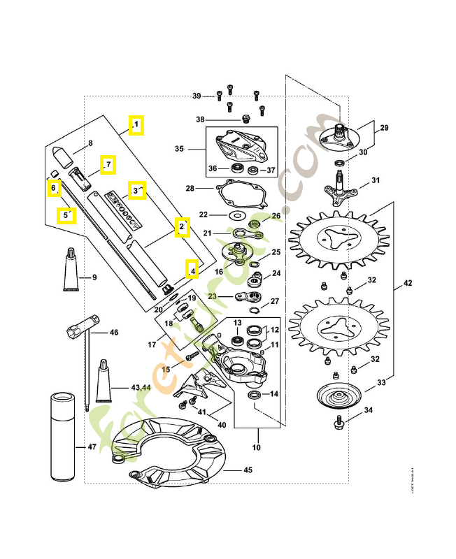 Tube complet 4180-710-7150. Pièce détachée Stihl / Vicking