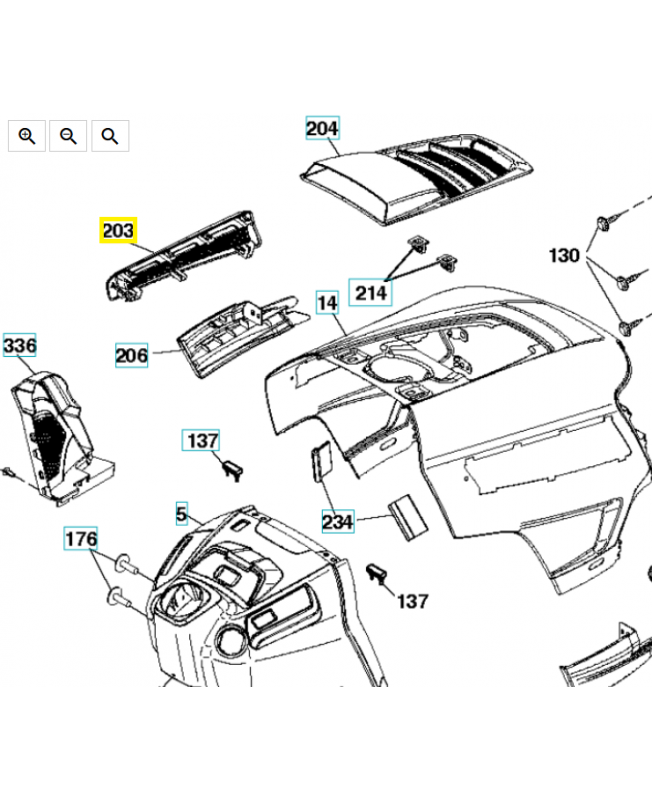 carter 532439727. Pièce de rechange Husqvarna carter 532439727. Pièce de rechange Husqvarna