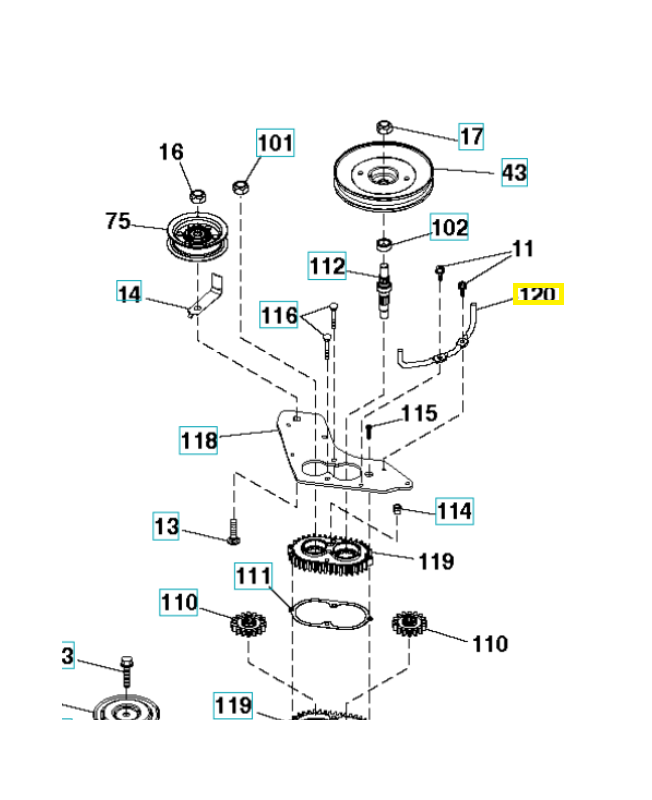 Bande 503996103. Pièce de rechange Husqvarna