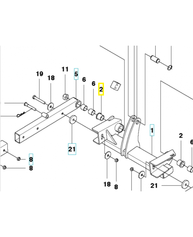 Douille 544174102. Pièce de rechange Husqvarna