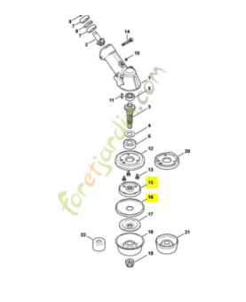 Disque de pression 41287103800 . Pièce de rechange Sithl / Vicking