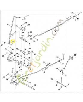 Levier 6170-162-5010. Pièce de rechange Sithl / Vicking