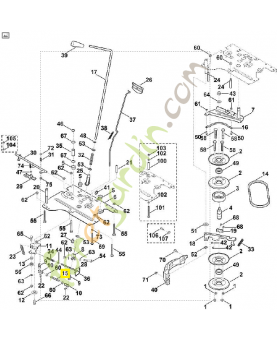 Tige filetée 6170-162-9500. Pièce de rechange Sithl / Vicking