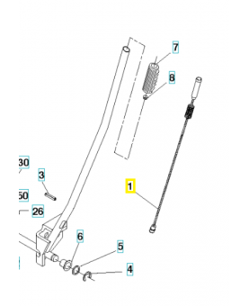 plongeur 532405007. Pièce de rechange Husqvarna