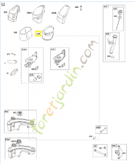 792038 Filtre à air Briggs & Stratton 0003-000-1967