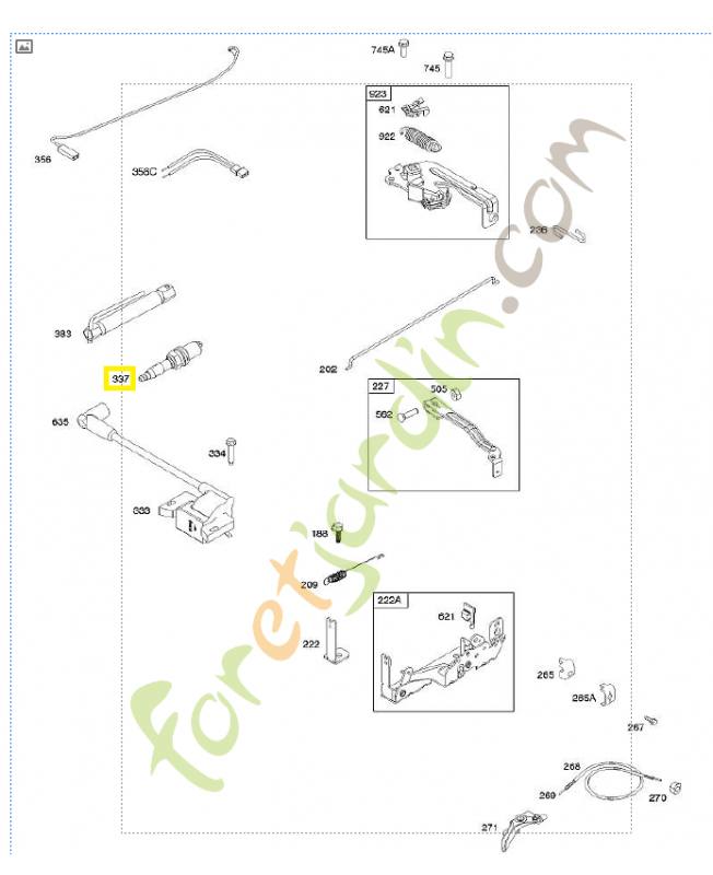 692720 Bougie allumage 0003-000-1188 692720 Bougie allumage 0003-000-1188