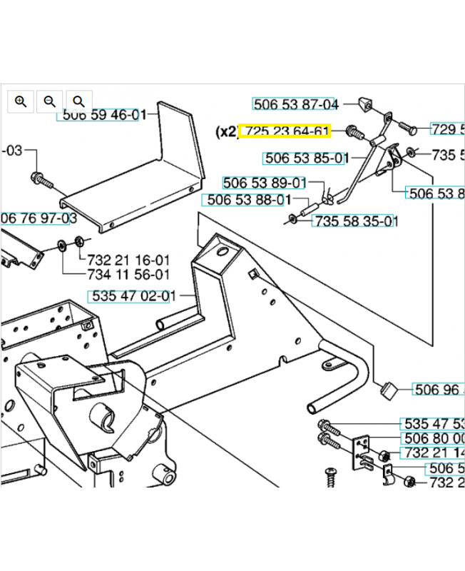 vis 725236461. Pièce de rechange Husqvarna