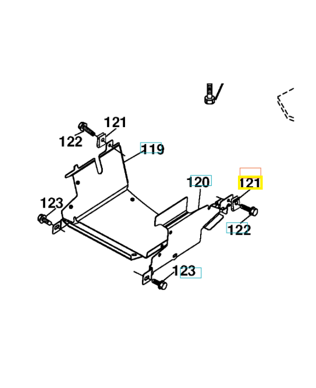 Écrou prisonnier 532196688. Pièce de rechange Husqvarna