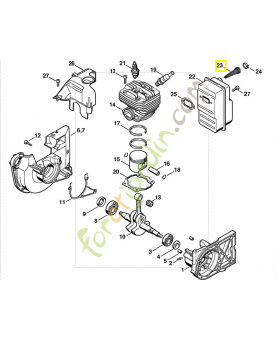 Grille 4223-141-9000. Pièce de rechange Sithl / Vicking