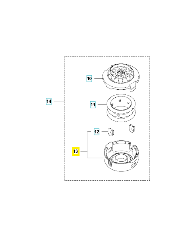 Couvercle 592759701. Pièce détachée Husqvarna Couvercle 592759701. Pièce détachée Husqvarna
