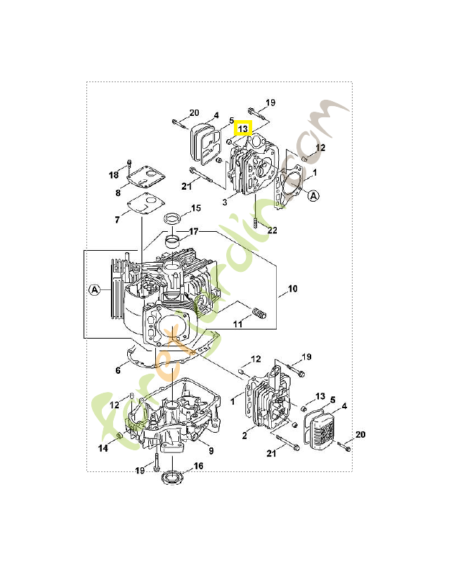 Anneau de joint 0001-992-5506. Pièce de rechange Sithl / Vicking