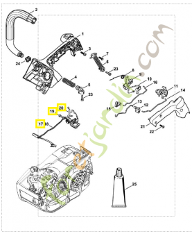 Faisceau de câbles 1145-440-3006. Pièce détachée Stihl / Vicking