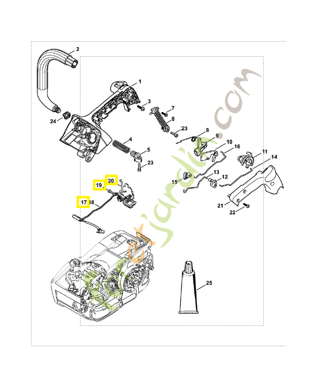 Faisceau de câbles 1145-440-3006. Pièce détachée Stihl / Vicking Faisceau de câbles 1145-440-3006. Pièce détachée Stihl / Vicking