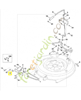 Pièce d'articulation 6160-763-4100. Pièce de rechange Sithl / Vicking