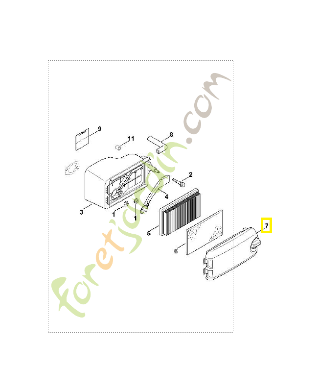 Couvercle de filtre complet 0002-140-1001. Pièce de rechange Sithl / Vicking Couvercle de filtre complet 0002-140-1001. Pièce de rechange Sithl / Vicking