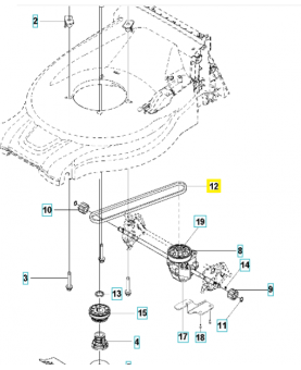 courroie 589324602. Pièce détachée Husqvarna