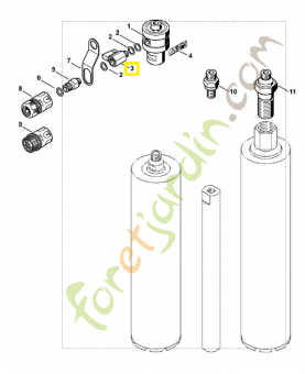 Robinet d’arrêt 1/4 4201-700-4500. Pièce de rechange Sithl / Vicking