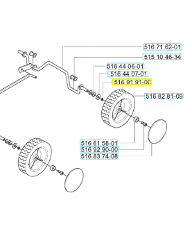 Joint torique 516919100. Pièce de rechange Husqvarna