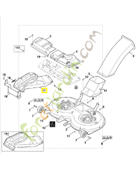 Recouvrement 6170-706-0786. Pièce détachée Stihl / Vicking