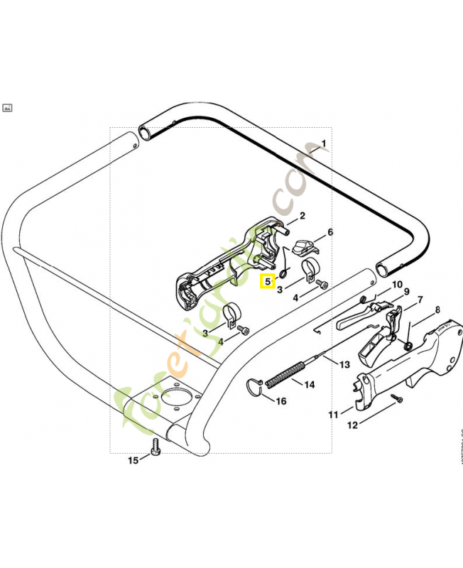 Ressort de connexion 4137-442-1600. Pièce de rechange Sithl / Vicking