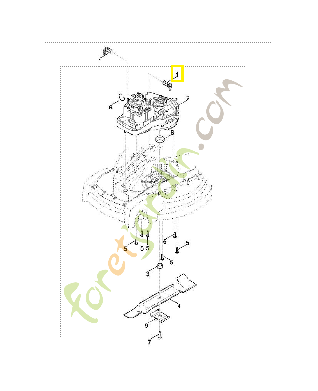 Balai de charbon 6311-007-1095. Pièce détachée Stihl / Vicking