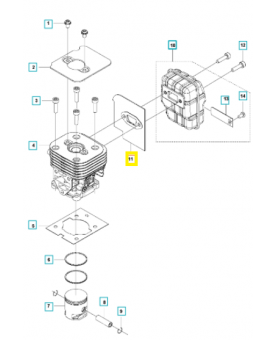 Joint 578408101. Pièce de rechange Husqvarna