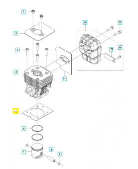 Joint 576398702. Pièce de rechange Husqvarna