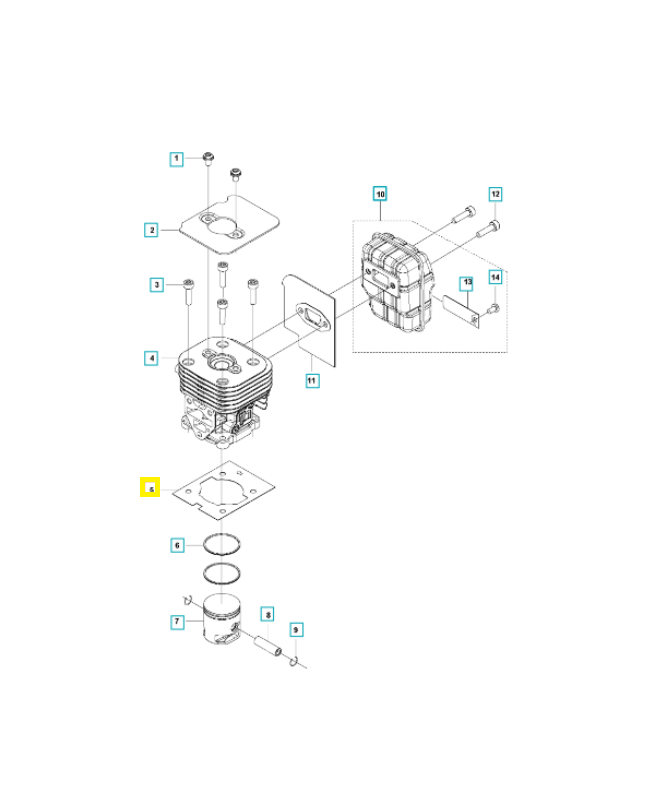 Joint 576398702. Pièce de rechange Husqvarna