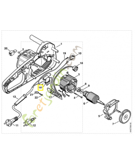 Interrupteur m/a 1208-435-0301. Pièce de rechange Sithl / Vicking