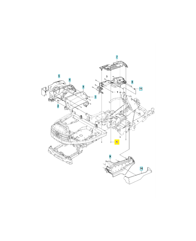 Vis 502435301. Pièce de rechange Husqvarna