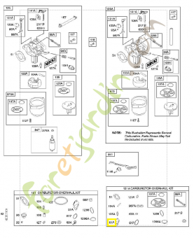 796081 Joint cote admission 0003-000-2278. Pièce de rechange pour moteur thermique Briggs et Straton