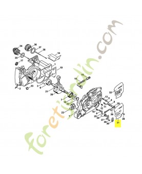 Tôle latérale intérieure 1128-664-1001. Pièce détachée Stihl 