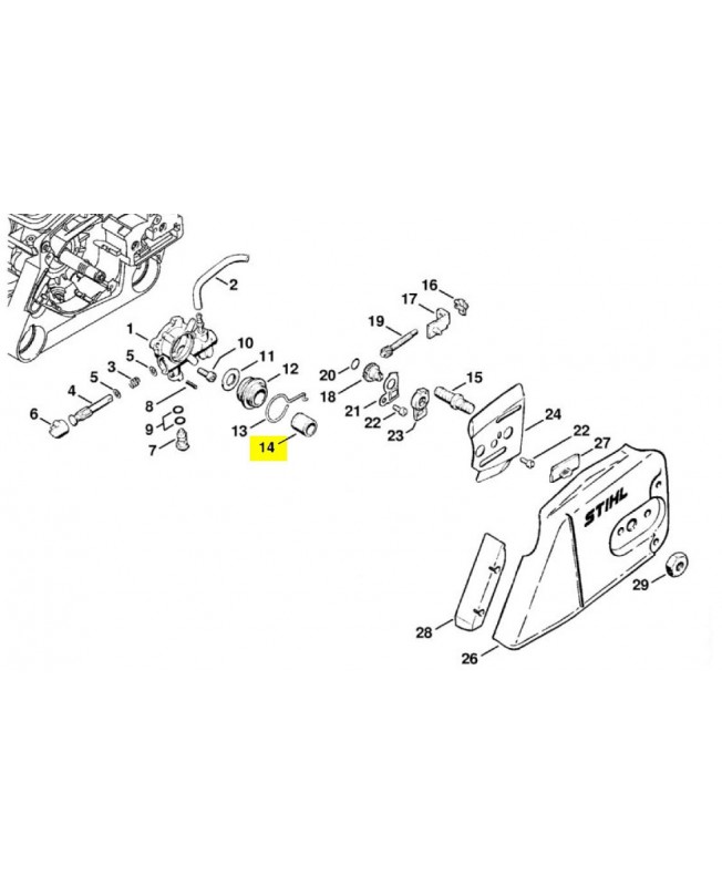 Anneau interieur Stihl ref. 0000-993-0510